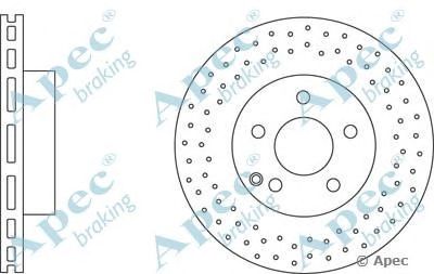 APEC BRAKING dsk2808 -  Тормозной диск